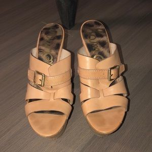 Sam Edelman Slip-On Cork Platform Wedges